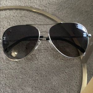 Authentic Chanel Aviator Sunglasses